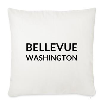 Bellevue, Washington, USA - Sofa pillowcase 17,3'' x 17,3'' (45 x 45 cm) - natural white - Front