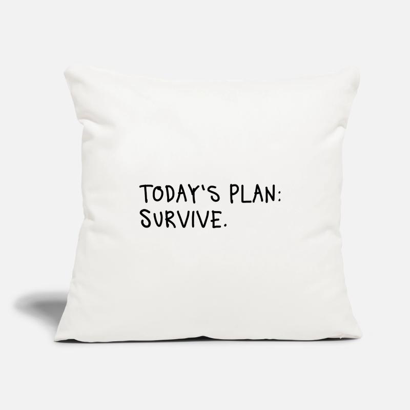 Today’s Plan Survive Minimal Statement Sofakissenbezug 45 x 45 cm