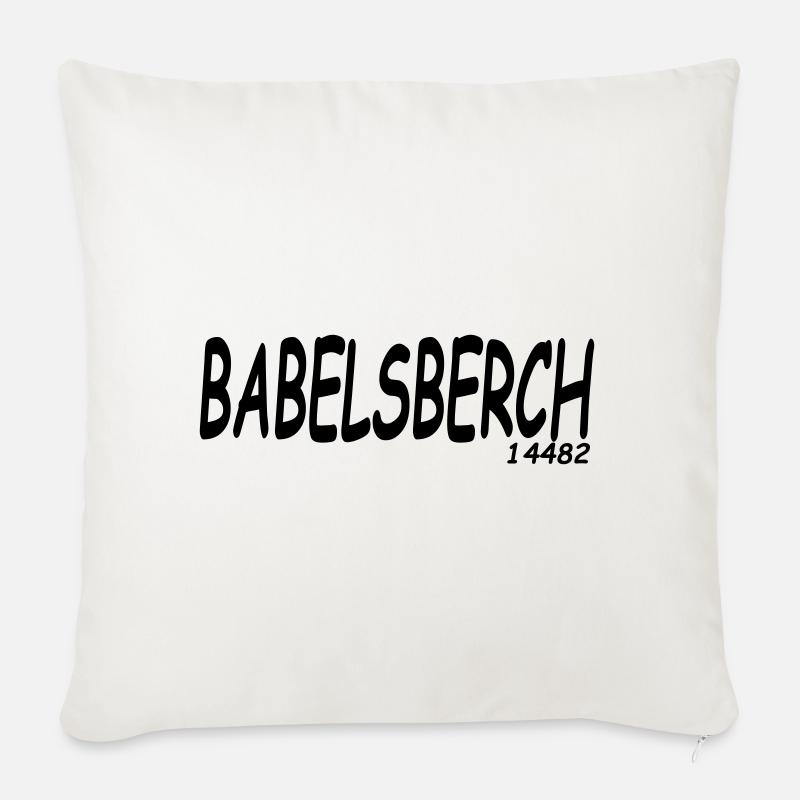 BABELSBERCH 14482 - Sofakissenbezug 45 x 45 cm - Naturweiß 