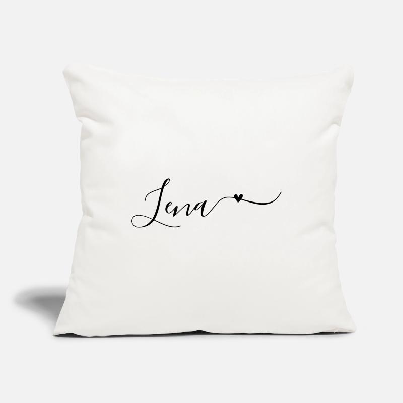 Lena Last name First name Decorative Sofa pillowcase 17,3'' x 17,3'' (45 x 45 cm)
