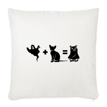 Funny Halloween Dog Ghost - Sofakissenbezug 45 x 45 cm - Naturweiß  - Vorne