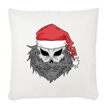 Santa Claus Skull - Sofa pillowcase 17,3'' x 17,3'' (45 x 45 cm) - natural white - Front