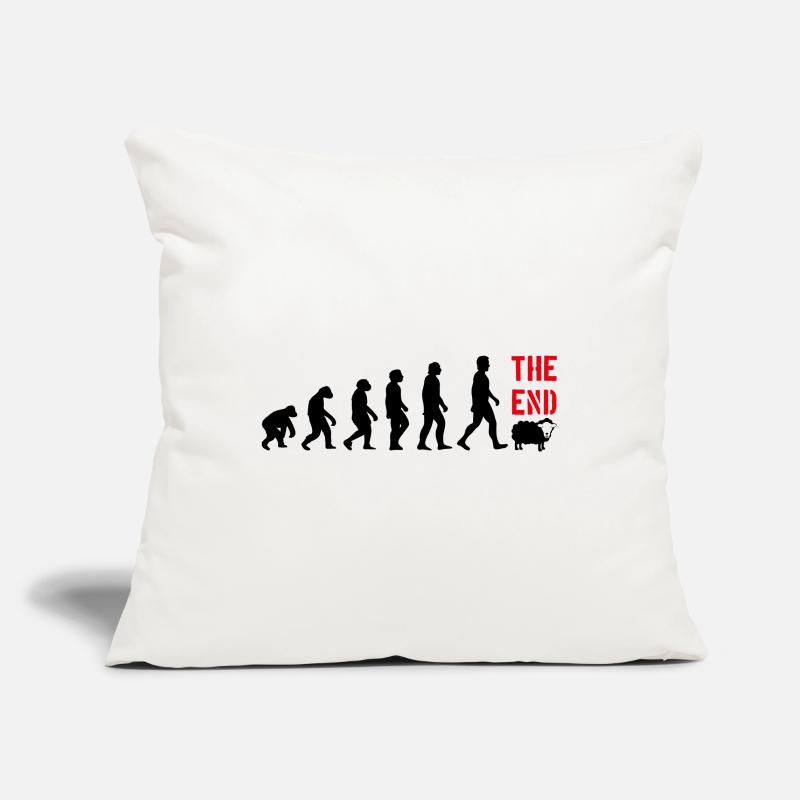 ÉVOLUTION HUMAN FUNNY FUNNY DARWIN Housse de coussin décorative 45 x 45 cm