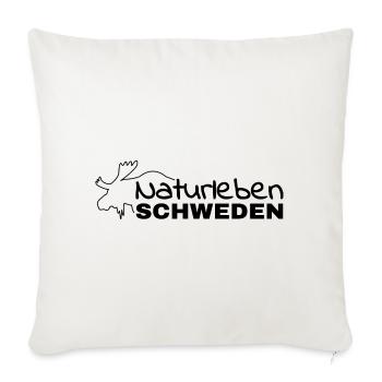 Logo Naturleben Schweden - Sofakissenbezug 45 x 45 cm - Naturweiß  - Vorne