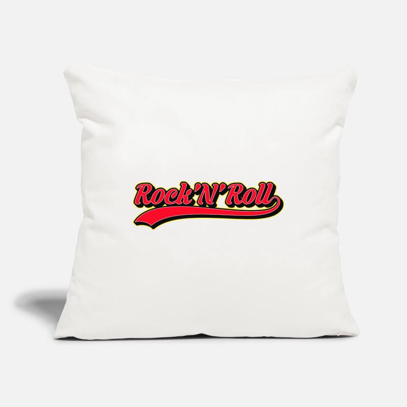 Rock 'N' Roll Retro Script Logo Sofakissenbezug 45 x 45 cm