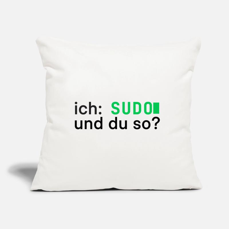ich: SUDO und du so? Linux Programmierer - dunkel Sofakissenbezug 45 x 45 cm