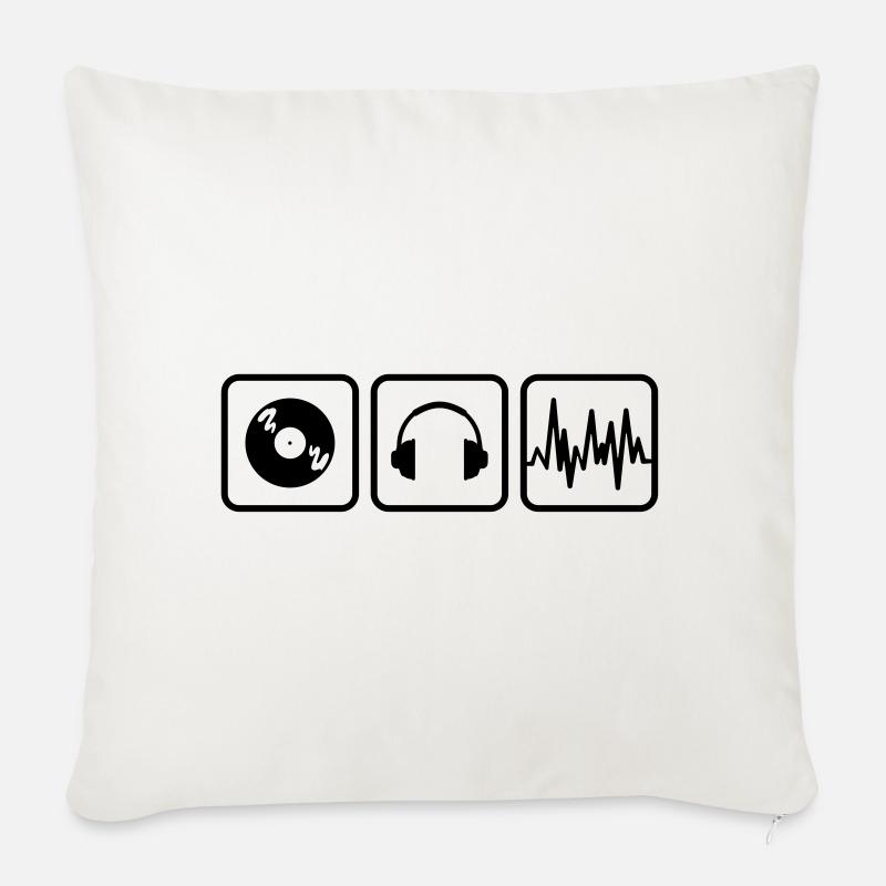 dj - Sofakissenbezug 45 x 45 cm - Naturweiß 