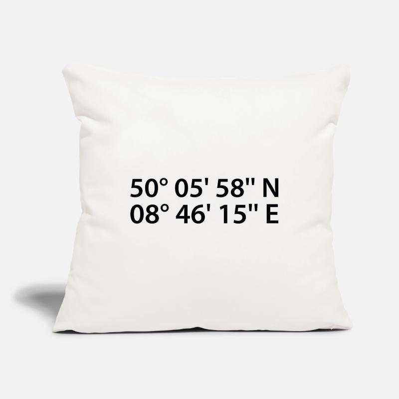 Offenbach am Main coordinates Sofa pillowcase 17,3'' x 17,3'' (45 x 45 cm)