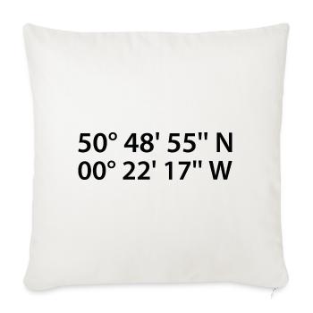 Worthing Coordinates - Sofa pillowcase 17,3'' x 17,3'' (45 x 45 cm) - natural white - Front