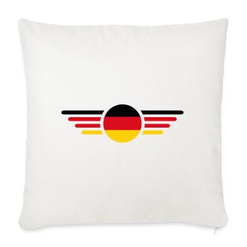 Germany Fan T Shirt Outfit Design - Sofa pillowcase 17,3'' x 17,3'' (45 x 45 cm) - natural white - Front