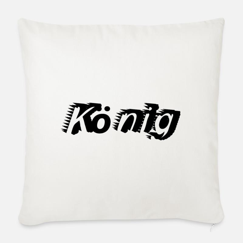 king - Sofa pillowcase 17,3'' x 17,3'' (45 x 45 cm) - natural white