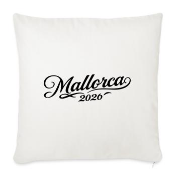 Majorque 2026 - Housse de coussin décorative 45 x 45 cm - blanc nature - Devant