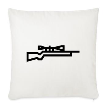 sniper - Housse de coussin décorative 45 x 45 cm - blanc nature - Devant