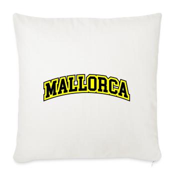 Mallorca lettering - Sofa pillowcase 17,3'' x 17,3'' (45 x 45 cm) - natural white - Front