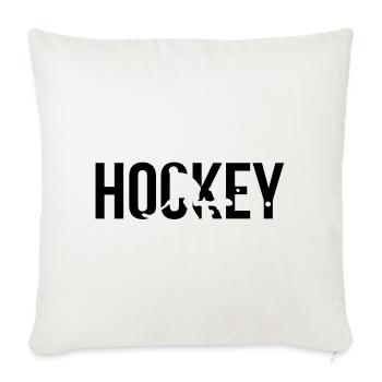hockey - Sofa pillowcase 17,3'' x 17,3'' (45 x 45 cm) - natural white - Front