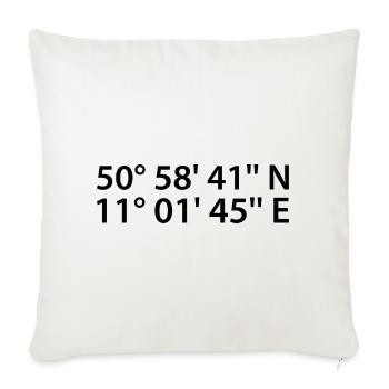 Erfurt coordinates - Sofa pillowcase 17,3'' x 17,3'' (45 x 45 cm) - natural white - Front