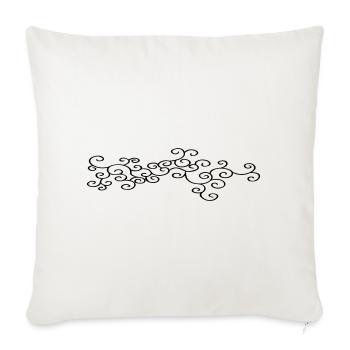 Ornament Jewelry (Vectorgraphic) - Sofa pillowcase 17,3'' x 17,3'' (45 x 45 cm) - natural white - Front