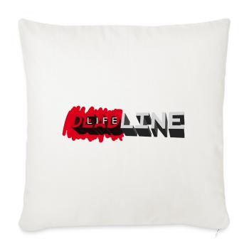 DEADLINE LIFE - let's talk - Housse de coussin décorative 45 x 45 cm - blanc nature - Devant