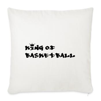 Basketball - Basket Ball - Game - Sport - Player - Sofa pillowcase 17,3'' x 17,3'' (45 x 45 cm) - natural white - Front