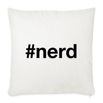 Nerd Hashtag Gamer - Housse de coussin décorative 45 x 45 cm - blanc nature - Devant