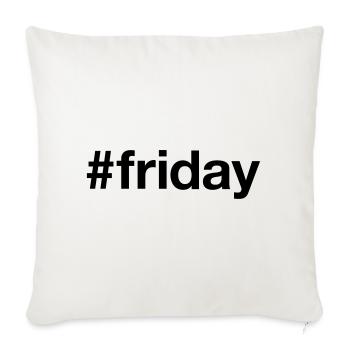 FREITAG Hashtag friday - Sofakissenbezug 45 x 45 cm - Naturweiß  - Vorne