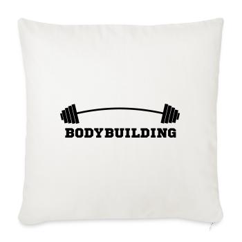 bodybuilder, bodybuilding, fitness, workout, beast - Sofa pillowcase 17,3'' x 17,3'' (45 x 45 cm) - natural white - Front