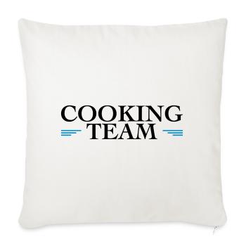 Équipe de cuisine - Housse de coussin décorative 45 x 45 cm - blanc nature - Devant