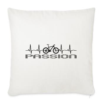 Bike - Housse de coussin décorative 45 x 45 cm - blanc nature - Devant