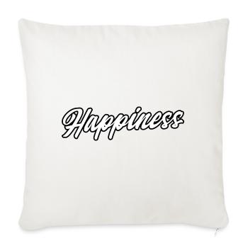 Happiness - Sofa pillowcase 17,3'' x 17,3'' (45 x 45 cm) - natural white - Front