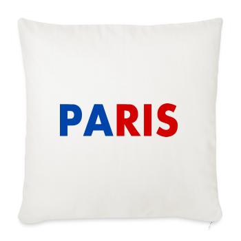Paris - Sofakissenbezug 45 x 45 cm - Naturweiß  - Vorne