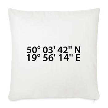 Krakow Coordinates - Sofa pillowcase 17,3'' x 17,3'' (45 x 45 cm) - natural white - Front