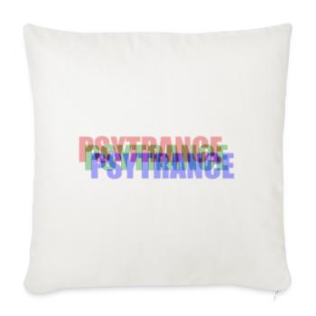PSYTRANCE - Sofa pillowcase 17,3'' x 17,3'' (45 x 45 cm) - natural white - Front