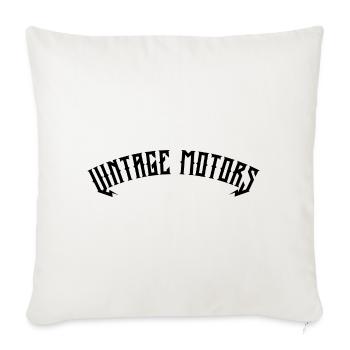 Vintage Motors - Sofa pillowcase 17,3'' x 17,3'' (45 x 45 cm) - natural white - Front