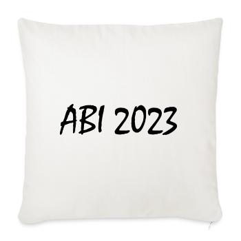Abi 2023 - Sofakissenbezug 45 x 45 cm - Naturweiß  - Vorne