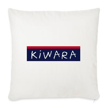 polizei KIWARA lustig logo pozilei frozelei - Sofakissenbezug 45 x 45 cm - Naturweiß  - Vorne