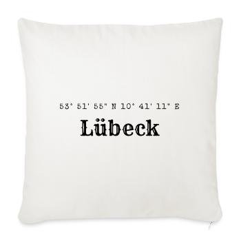 Coordonnées de Lübeck - Housse de coussin décorative 45 x 45 cm - blanc nature - Devant