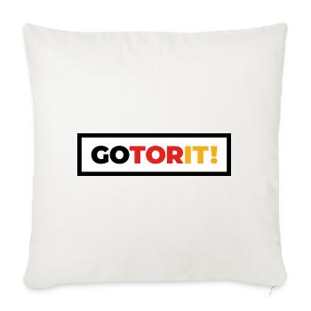 German Sports Teams - Go Tor It! Box - Sofa pillowcase 17,3'' x 17,3'' (45 x 45 cm) - natural white - Front