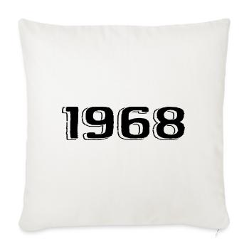 Vintage 1968 Born Birthday Retro 1968 - Sofa pillowcase 17,3'' x 17,3'' (45 x 45 cm) - natural white - Front