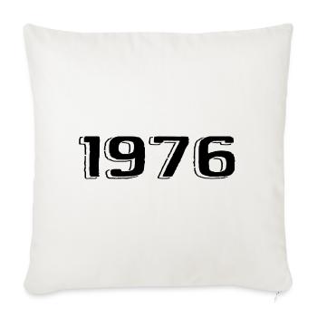 Vintage 1976 Born Birthday Retro 1976 - Sofa pillowcase 17,3'' x 17,3'' (45 x 45 cm) - natural white - Front