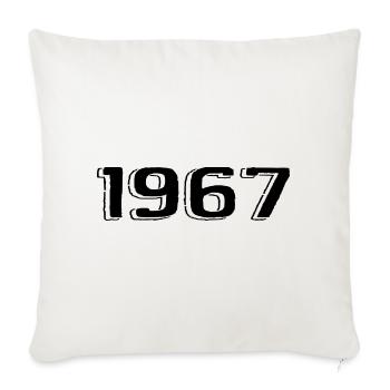 Vintage 1967 Born Birthday Retro 1967 - Sofa pillowcase 17,3'' x 17,3'' (45 x 45 cm) - natural white - Front