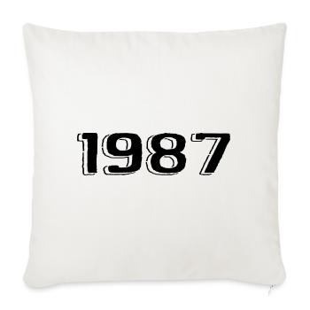 Vintage 1987 Born Birthday Retro 1987 - Sofa pillowcase 17,3'' x 17,3'' (45 x 45 cm) - natural white - Front