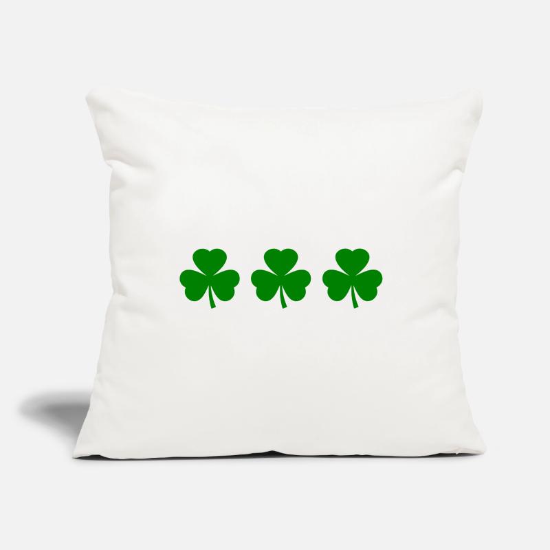 Trèfle d’Irlande Trèfles Housse de coussin décorative 45 x 45 cm