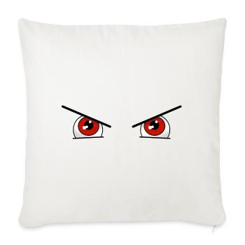 Red eyes for Halloween - Sofa pillowcase 17,3'' x 17,3'' (45 x 45 cm) - natural white - Front