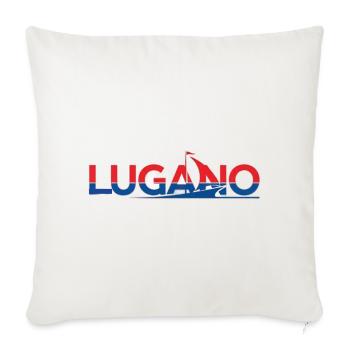 Lugano T-shirt with sail motif - Sofa pillowcase 17,3'' x 17,3'' (45 x 45 cm) - natural white - Front