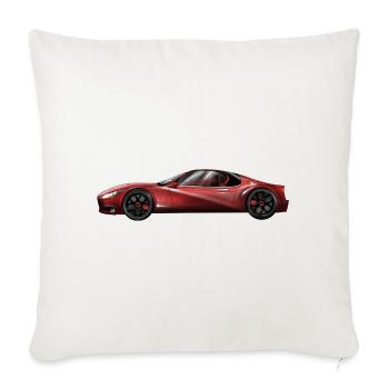 Futuristic sports car design - Sofa pillowcase 17,3'' x 17,3'' (45 x 45 cm) - natural white - Front