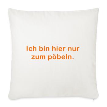 I am here - Sofa pillowcase 17,3'' x 17,3'' (45 x 45 cm) - natural white - Front