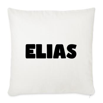 Elias Name - Sofa pillowcase 17,3'' x 17,3'' (45 x 45 cm) - natural white - Front