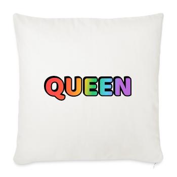QUEEN RAINBOW  - Sofa pillowcase 17,3'' x 17,3'' (45 x 45 cm) - natural white - Front