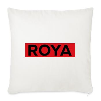 roya - Housse de coussin décorative 45 x 45 cm - blanc nature - Devant