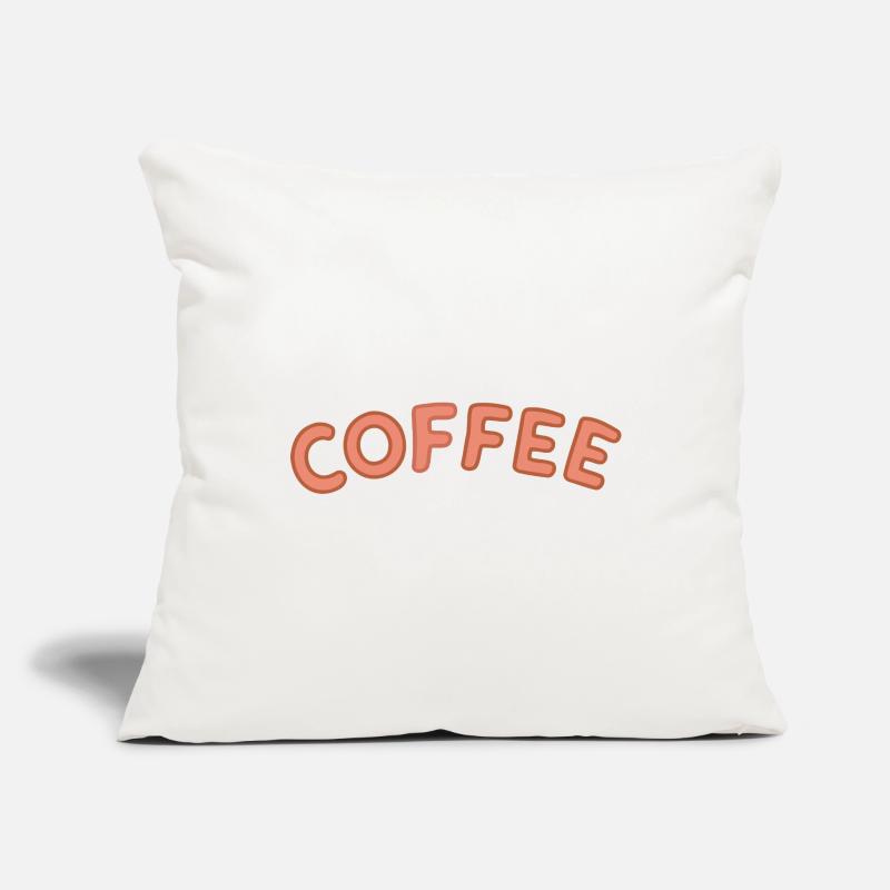 Kaffee-Letterpress-Bogen Sofakissenbezug 45 x 45 cm